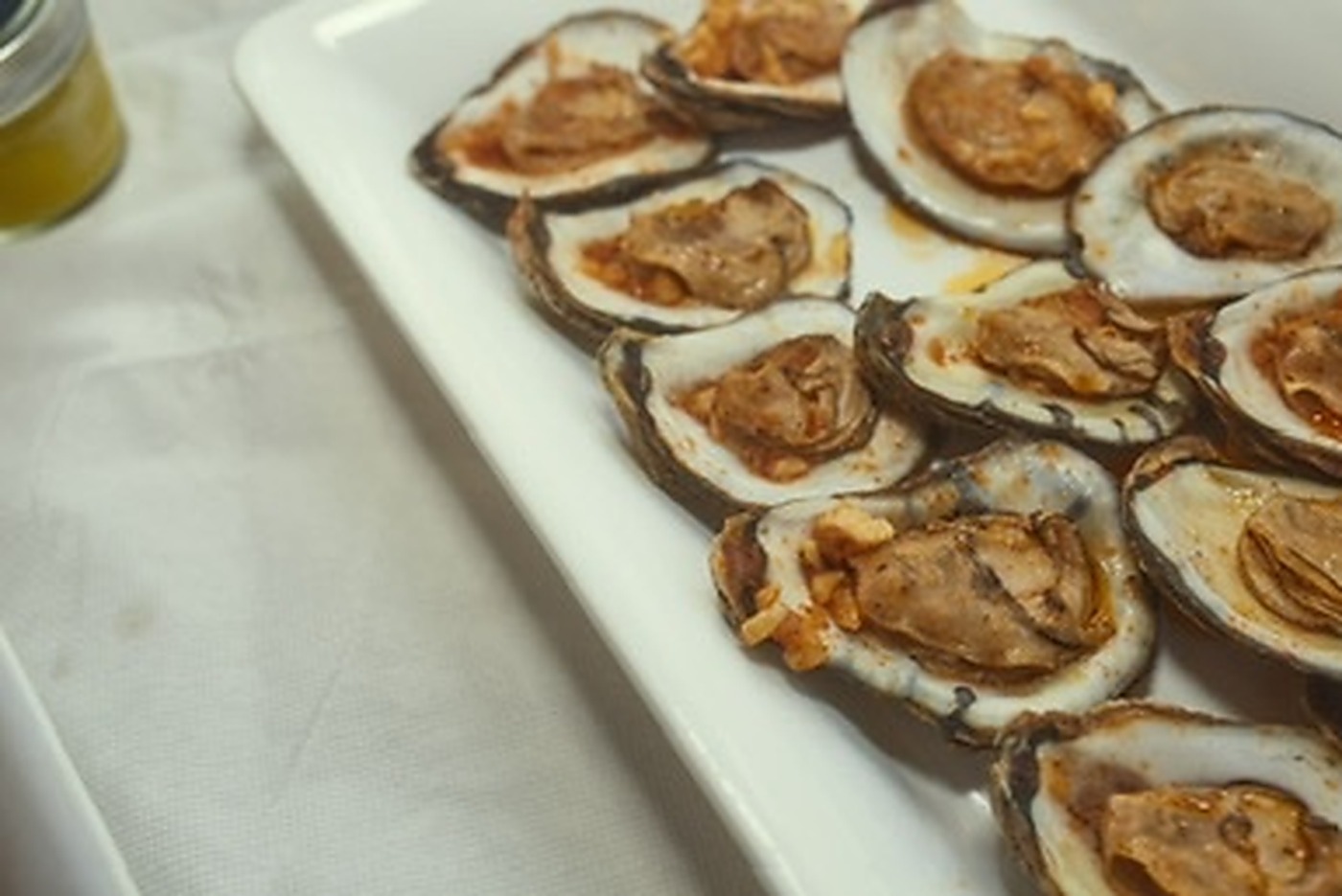 Oyster platter prepared for a brwnbox catered event